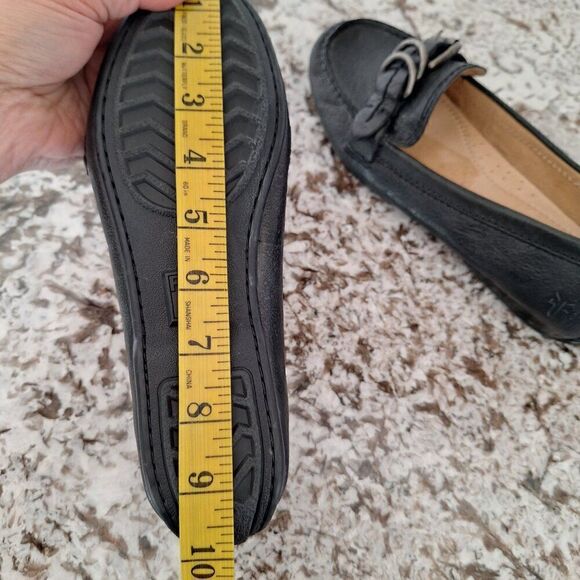 Frye Black Driver Leather Loafers size 6.5 M - Picture 10 of 10